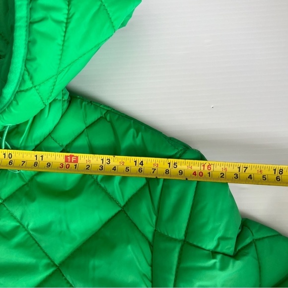 ZARA HOODED QUILTED JACKET GREEN | 2969/055 - Picture 8 of 13